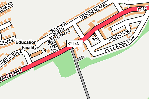 KY1 4NL map - OS OpenMap – Local (Ordnance Survey) KY1 4NL map - OS OpenMap – Local (Ordnance Survey)