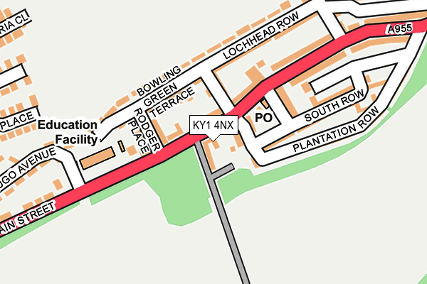 KY1 4NX map - OS OpenMap – Local (Ordnance Survey) KY1 4NX map - OS OpenMap – Local (Ordnance Survey)