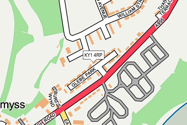 KY1 4RP map - OS OpenMap – Local (Ordnance Survey) KY1 4RP map - OS OpenMap – Local (Ordnance Survey)