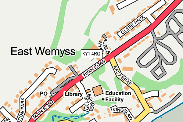 KY1 4RQ map - OS OpenMap – Local (Ordnance Survey) KY1 4RQ map - OS OpenMap – Local (Ordnance Survey)