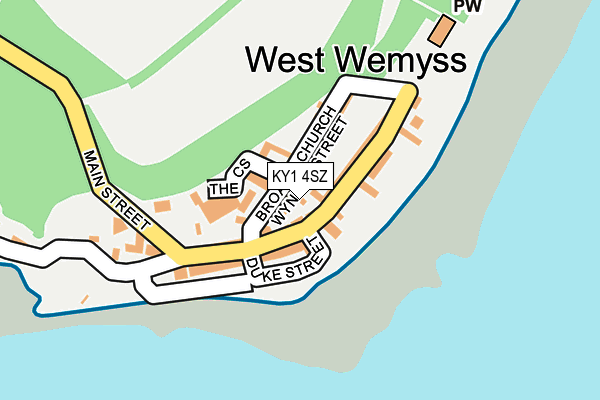 KY1 4SZ map - OS OpenMap – Local (Ordnance Survey)
