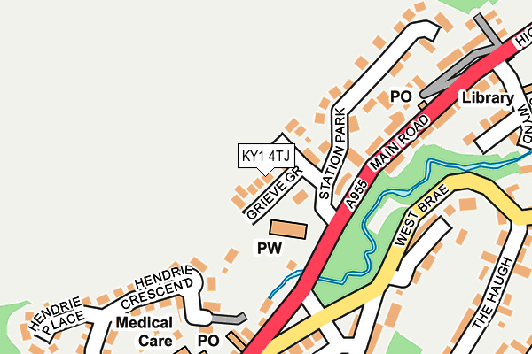 KY1 4TJ map - OS OpenMap – Local (Ordnance Survey) KY1 4TJ map - OS OpenMap – Local (Ordnance Survey)