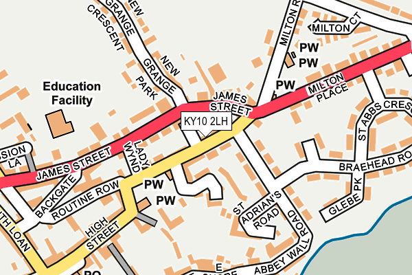 KY10 2LH map - OS OpenMap – Local (Ordnance Survey) KY10 2LH map - OS OpenMap – Local (Ordnance Survey)