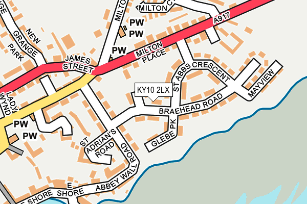 KY10 2LX map - OS OpenMap – Local (Ordnance Survey) KY10 2LX map - OS OpenMap – Local (Ordnance Survey)