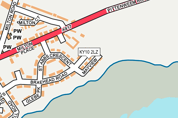 KY10 2LZ map - OS OpenMap – Local (Ordnance Survey) KY10 2LZ map - OS OpenMap – Local (Ordnance Survey)