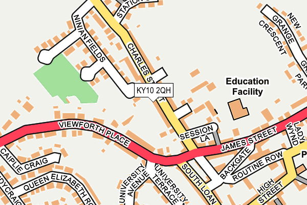 KY10 2QH map - OS OpenMap – Local (Ordnance Survey) KY10 2QH map - OS OpenMap – Local (Ordnance Survey)