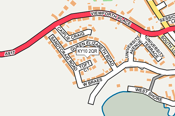 KY10 2QR map - OS OpenMap – Local (Ordnance Survey) KY10 2QR map - OS OpenMap – Local (Ordnance Survey)