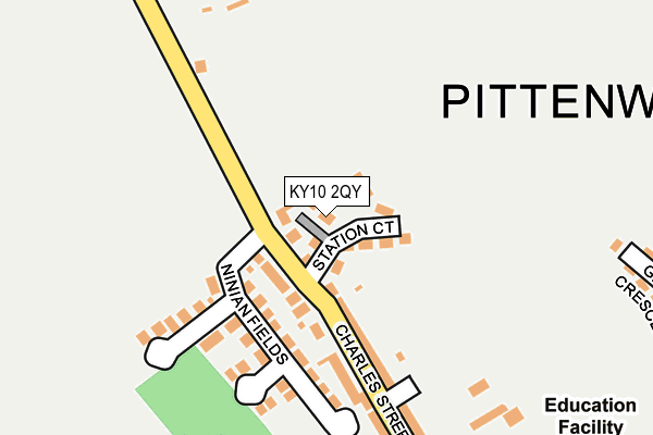 KY10 2QY map - OS OpenMap – Local (Ordnance Survey) KY10 2QY map - OS OpenMap – Local (Ordnance Survey)