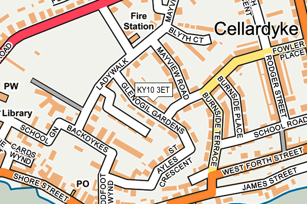 KY10 3ET map - OS OpenMap – Local (Ordnance Survey) KY10 3ET map - OS OpenMap – Local (Ordnance Survey)