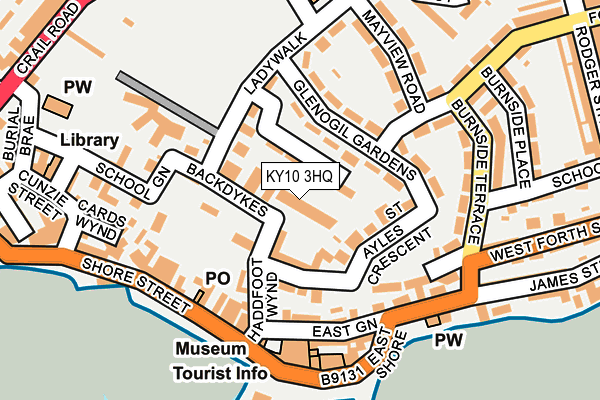 KY10 3HQ map - OS OpenMap – Local (Ordnance Survey)