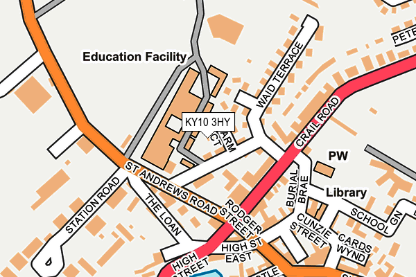 KY10 3HY map - OS OpenMap – Local (Ordnance Survey)