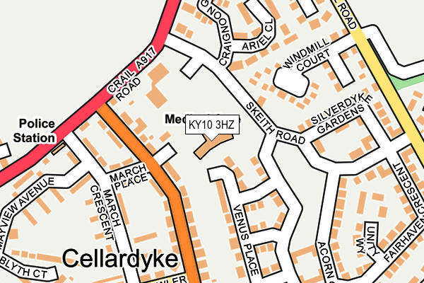 KY10 3HZ map - OS OpenMap – Local (Ordnance Survey)