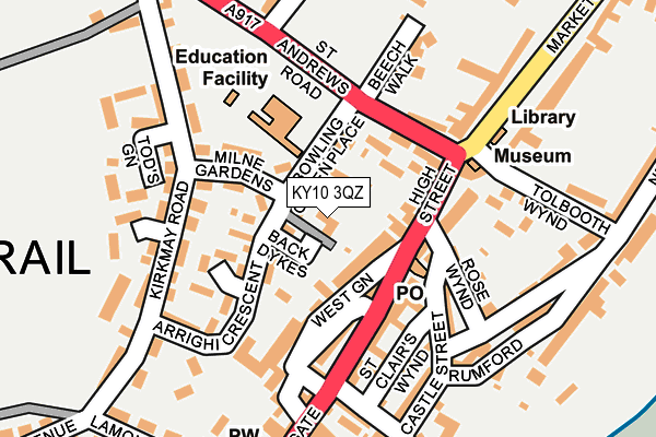 KY10 3QZ map - OS OpenMap – Local (Ordnance Survey)