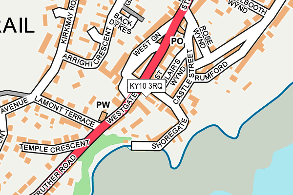 KY10 3RQ map - OS OpenMap – Local (Ordnance Survey)