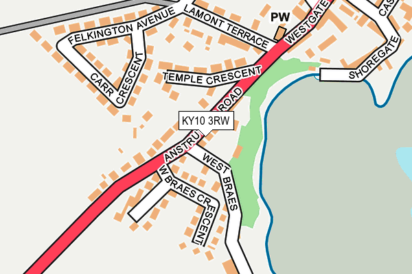 KY10 3RW map - OS OpenMap – Local (Ordnance Survey) KY10 3RW map - OS OpenMap – Local (Ordnance Survey)