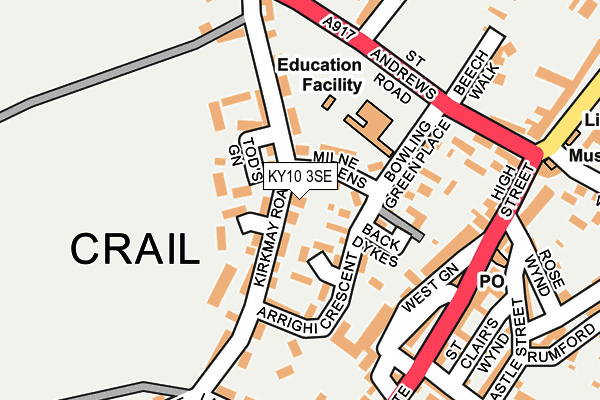 KY10 3SE map - OS OpenMap – Local (Ordnance Survey) KY10 3SE map - OS OpenMap – Local (Ordnance Survey)