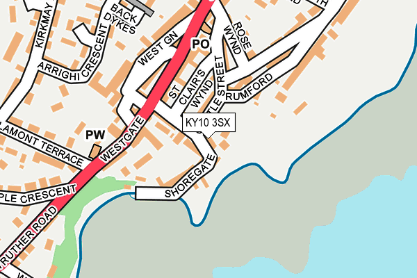 KY10 3SX map - OS OpenMap – Local (Ordnance Survey)