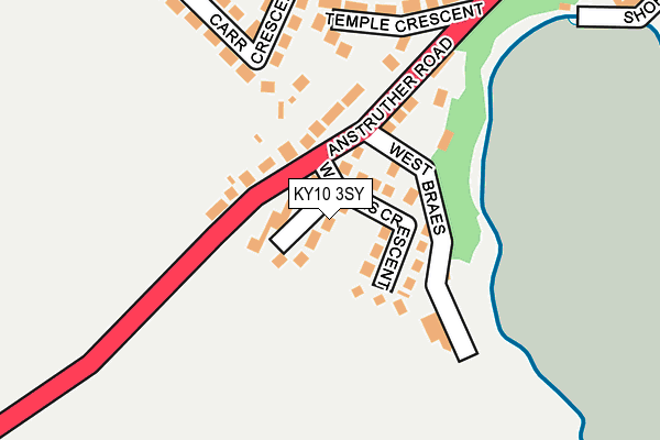 KY10 3SY map - OS OpenMap – Local (Ordnance Survey) KY10 3SY map - OS OpenMap – Local (Ordnance Survey)