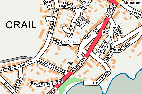 KY10 3UF map - OS OpenMap – Local (Ordnance Survey)