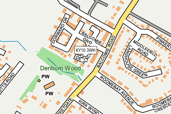 KY10 3WH map - OS OpenMap – Local (Ordnance Survey) KY10 3WH map - OS OpenMap – Local (Ordnance Survey)