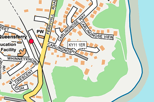 KY11 1ER map - OS OpenMap – Local (Ordnance Survey) KY11 1ER map - OS OpenMap – Local (Ordnance Survey)
