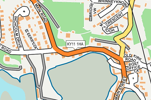 KY11 1HA map - OS OpenMap – Local (Ordnance Survey) KY11 1HA map - OS OpenMap – Local (Ordnance Survey)