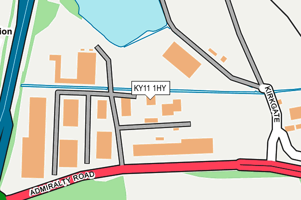 KY11 1HY map - OS OpenMap – Local (Ordnance Survey) KY11 1HY map - OS OpenMap – Local (Ordnance Survey)