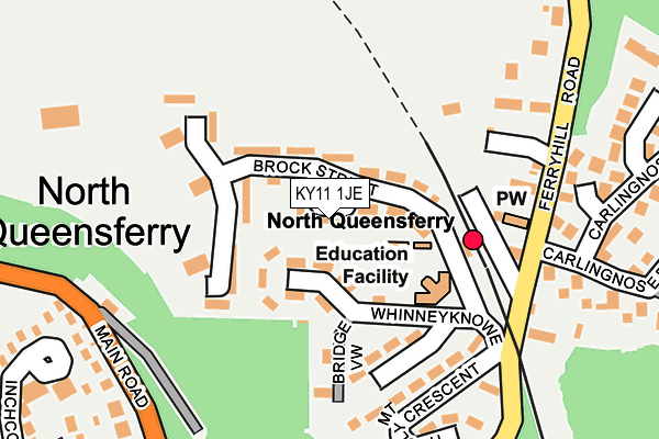 KY11 1JE map - OS OpenMap – Local (Ordnance Survey)