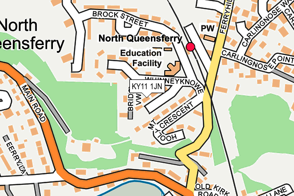 KY11 1JN map - OS OpenMap – Local (Ordnance Survey) KY11 1JN map - OS OpenMap – Local (Ordnance Survey)