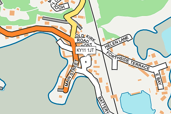 KY11 1JT map - OS OpenMap – Local (Ordnance Survey) KY11 1JT map - OS OpenMap – Local (Ordnance Survey)
