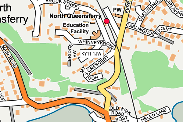 KY11 1JW map - OS OpenMap – Local (Ordnance Survey)