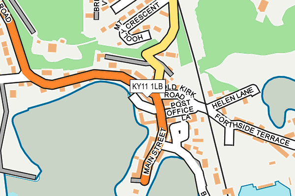 KY11 1LB map - OS OpenMap – Local (Ordnance Survey) KY11 1LB map - OS OpenMap – Local (Ordnance Survey)