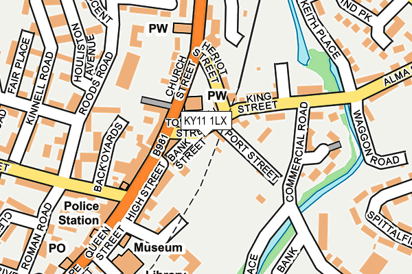 KY11 1LX map - OS OpenMap – Local (Ordnance Survey) KY11 1LX map - OS OpenMap – Local (Ordnance Survey)