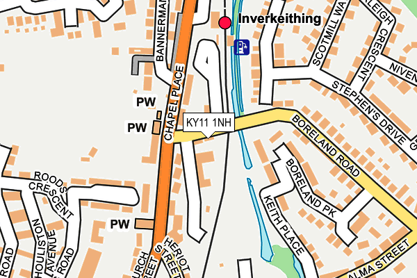 KY11 1NH map - OS OpenMap – Local (Ordnance Survey) KY11 1NH map - OS OpenMap – Local (Ordnance Survey)