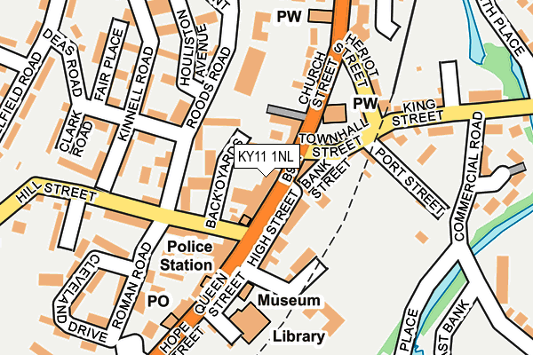 KY11 1NL map - OS OpenMap – Local (Ordnance Survey) KY11 1NL map - OS OpenMap – Local (Ordnance Survey)