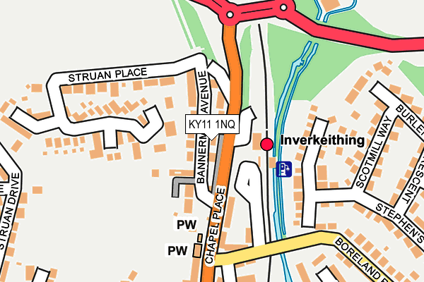 KY11 1NQ map - OS OpenMap – Local (Ordnance Survey) KY11 1NQ map - OS OpenMap – Local (Ordnance Survey)