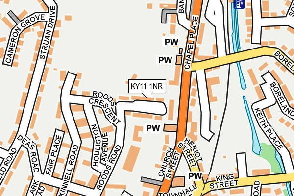 KY11 1NR map - OS OpenMap – Local (Ordnance Survey) KY11 1NR map - OS OpenMap – Local (Ordnance Survey)
