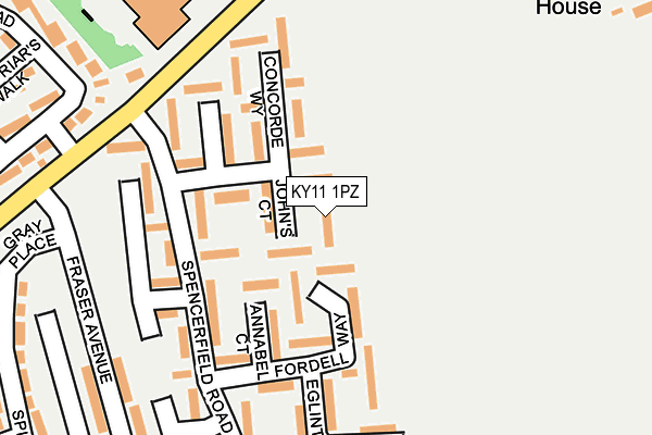 KY11 1PZ map - OS OpenMap – Local (Ordnance Survey) KY11 1PZ map - OS OpenMap – Local (Ordnance Survey)