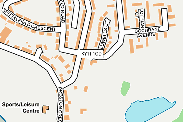 KY11 1QD map - OS OpenMap – Local (Ordnance Survey) KY11 1QD map - OS OpenMap – Local (Ordnance Survey)