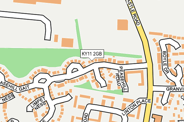 KY11 2GB map - OS OpenMap – Local (Ordnance Survey) KY11 2GB map - OS OpenMap – Local (Ordnance Survey)