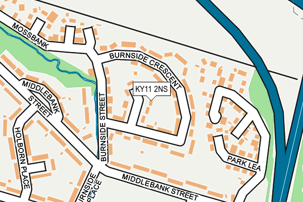 KY11 2NS map - OS OpenMap – Local (Ordnance Survey) KY11 2NS map - OS OpenMap – Local (Ordnance Survey)