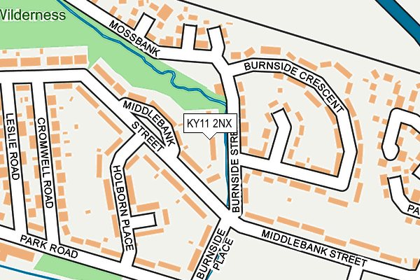 KY11 2NX map - OS OpenMap – Local (Ordnance Survey) KY11 2NX map - OS OpenMap – Local (Ordnance Survey)