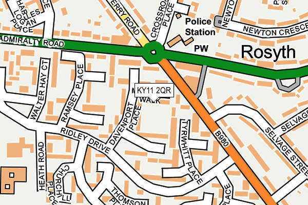 KY11 2QR map - OS OpenMap – Local (Ordnance Survey) KY11 2QR map - OS OpenMap – Local (Ordnance Survey)