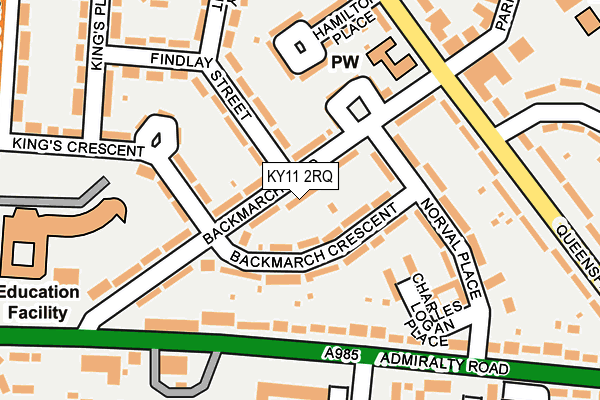 KY11 2RQ map - OS OpenMap – Local (Ordnance Survey) KY11 2RQ map - OS OpenMap – Local (Ordnance Survey)