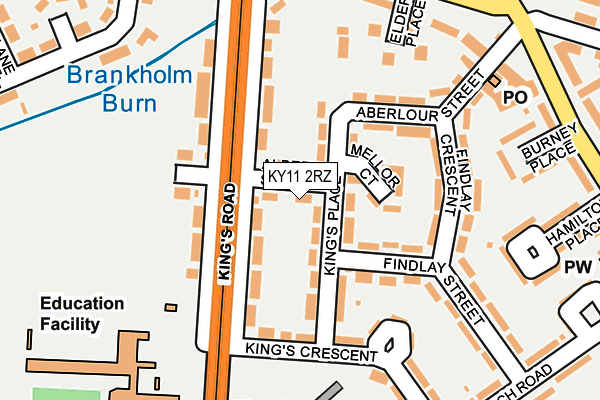 KY11 2RZ map - OS OpenMap – Local (Ordnance Survey) KY11 2RZ map - OS OpenMap – Local (Ordnance Survey)