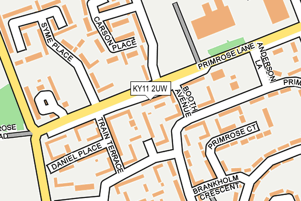 KY11 2UW map - OS OpenMap – Local (Ordnance Survey) KY11 2UW map - OS OpenMap – Local (Ordnance Survey)