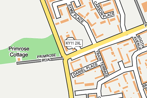 KY11 2XL map - OS OpenMap – Local (Ordnance Survey) KY11 2XL map - OS OpenMap – Local (Ordnance Survey)