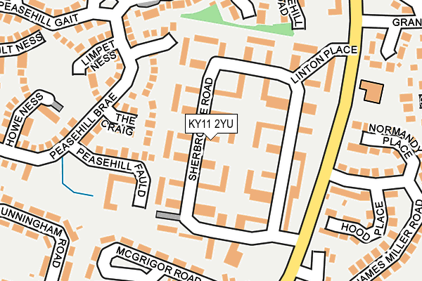 KY11 2YU map - OS OpenMap – Local (Ordnance Survey) KY11 2YU map - OS OpenMap – Local (Ordnance Survey)