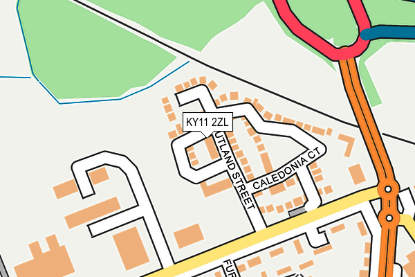 KY11 2ZL map - OS OpenMap – Local (Ordnance Survey) KY11 2ZL map - OS OpenMap – Local (Ordnance Survey)