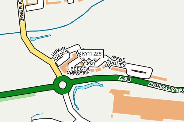 KY11 2ZS map - OS OpenMap – Local (Ordnance Survey) KY11 2ZS map - OS OpenMap – Local (Ordnance Survey)